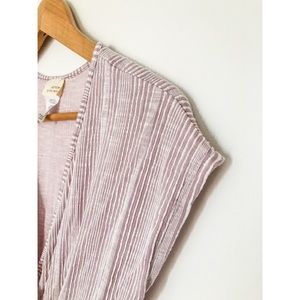 Cation To The Wind Pink Wrap Midi Dress